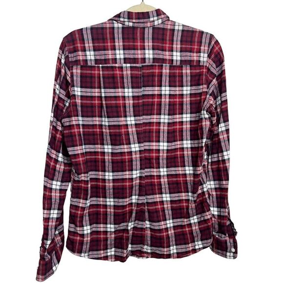 Frank & Eileen Barry Flannel Button Down Women's Sz. L - Picture 4 of 6
